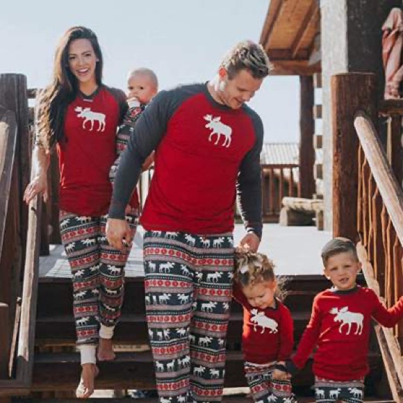 Lazy One Men’s Moose Matching PJs - Picture 2 of 16